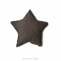 Petit coussin Etoile - Chocolat