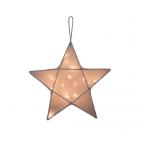 Petite lanterne étoile - Gris argent