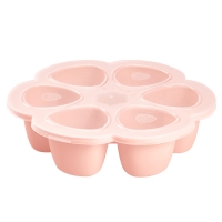 Moule Multiportions silicone 6 x 150 ml - Rose