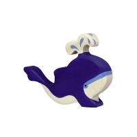 Baleine bleue avec eau