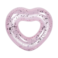Bouée Gonflable Coeur Pailleté XXL
