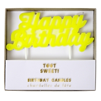 Bougies d'anniversaire - Happy Birthday