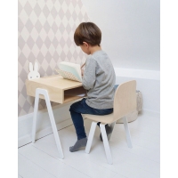 Bureau et chaise enfant 2-6 ans - Blanc