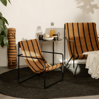 Chaise Lounge Desert - Noir/Stripe