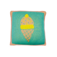Coussin tricot Ice Cream