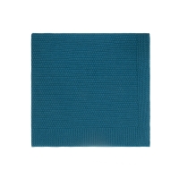 Couverture Bou en tricot - Bleu pétrole