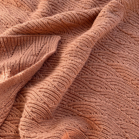 Couverture en tricot Pointelle - Blush