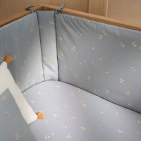 Drap housse Bébé Tibet Willow - Soft Blue