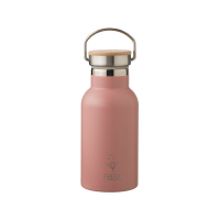 Gourde paille isotherme 350 ml - Vieux rose