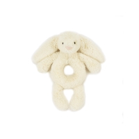 Hochet lapin timide Bashful Cream Bunny - Crème