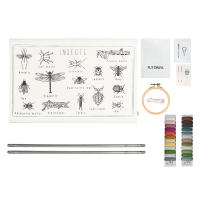 School Poster Kit à broder - Insectes