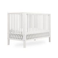 Lit bébé à barreaux 60 x 120 Harlequin - Blanc