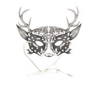 Masque enfant My Deer Mask - Noir/Blanc