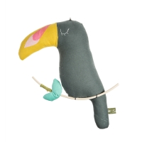 Oiseau décoratif Charlie le Toucan - Carbone