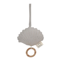 Mobile musical coquillage - Gris clair