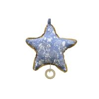 Mobile musical étoile de mer - Bleu pastel