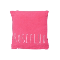 Petit coussin carré Molly rose fluo - Rose