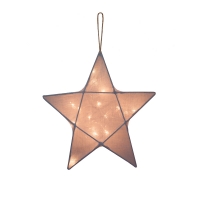 Petite lanterne étoile - Gris stone