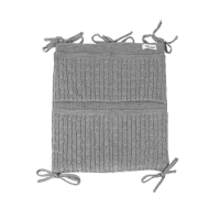 Pochette de rangement en tricot - Gris