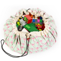 Sac - Tapis de jeux Flamant Rose - Vert/Rose