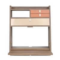 Secrétaire mural Gaston Noyer - Corail/Cuivre brossé