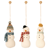 Décorations Set de 3 Bonhommes de Neige