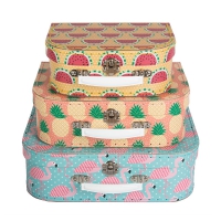 Set de 3 valises Tropical Summer
