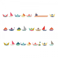 Stickers Frise Bateaux