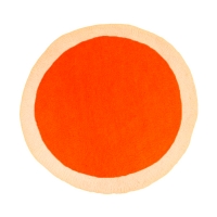 Tapis Lumbini 120 cm - Orange fluo