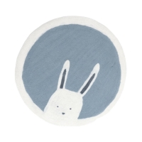 Tapis Pasu Bunny en feutre 120 cm - Bleu hiver