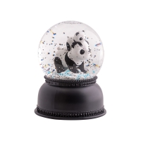 Veilleuse boule à neige Panda - Noir